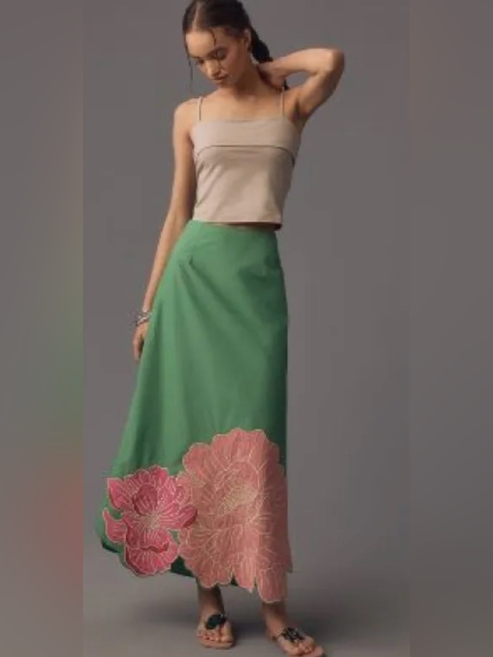 Farm Rio Full Floral Maxi Skirt